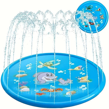 Watermat voor Kinderen - Opvouwbare Water Fun Pad van Duurzaam Vinyl - Diameter 100 cm - Veilig Buiten Spelletjes 1